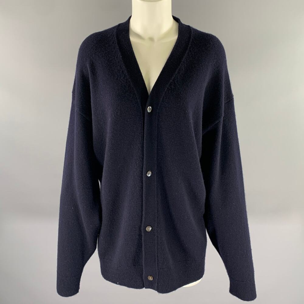 SOFIE D'HOORE Size S Navy Wool Cashmere Long Cardigan